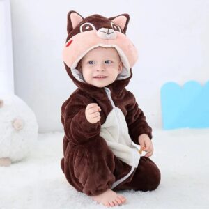 Fleece Animal Costume Squirrel Brown